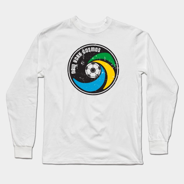 1971 New York Cosmos Vintage Soccer Long Sleeve T-Shirt by ryanjaycruz